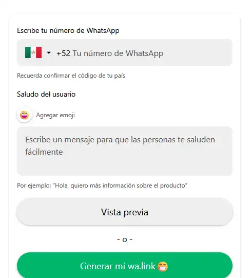 personalizar enlace a whatsapp